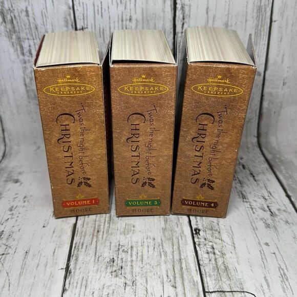 Hallmark Keepsake Ornament Twas the Night Before Christmas set of 3 - Picture 5 of 9